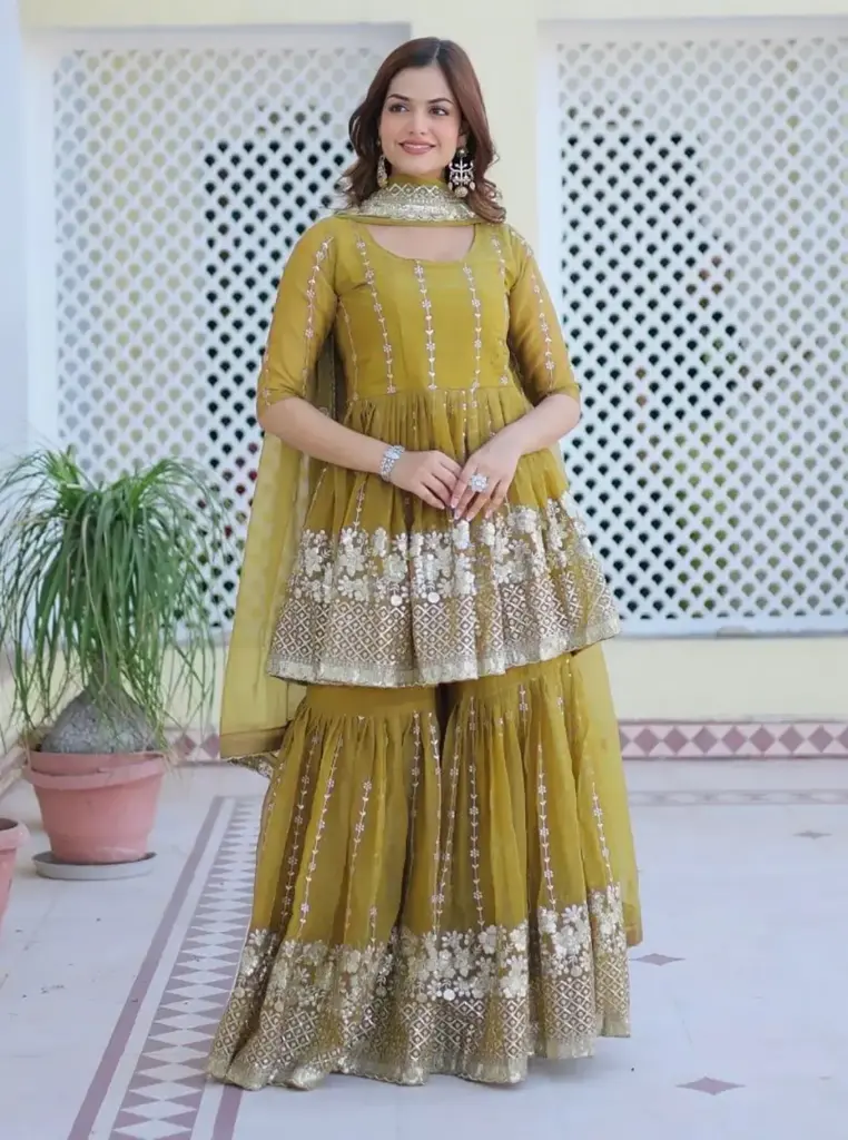 Sharara suit size L